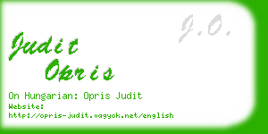 judit opris business card